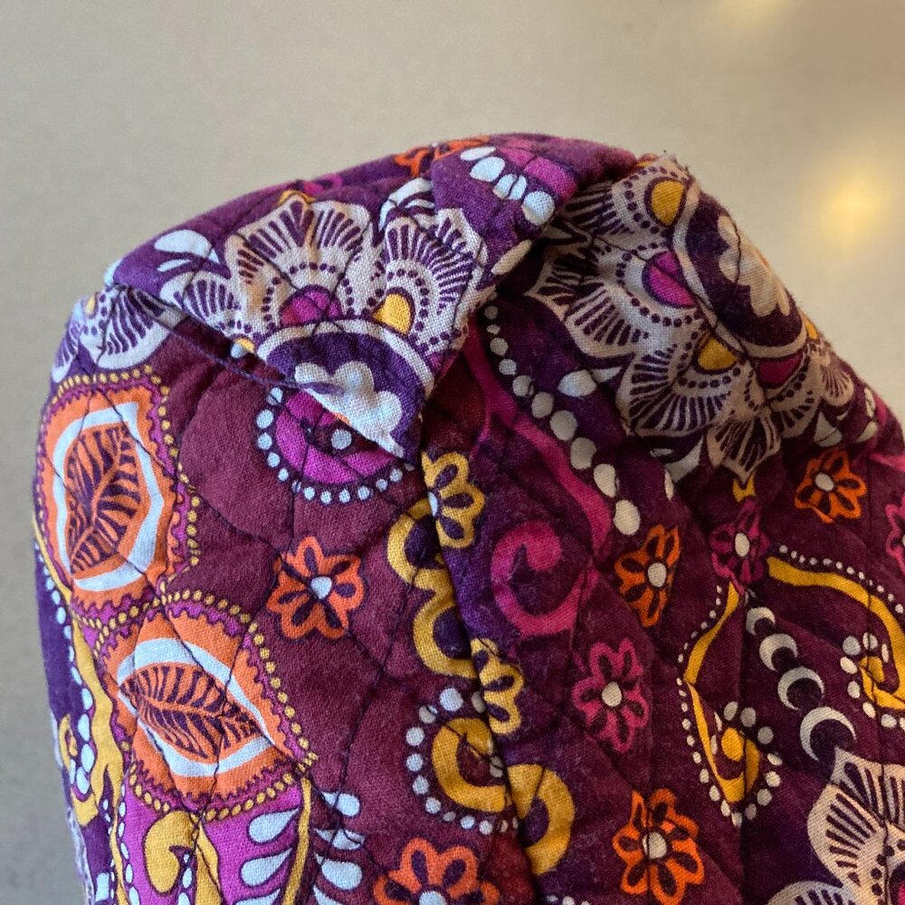 Vera Bradley Tote Shoulder Bag Purple Safari Sunset - Picture 8 of 14